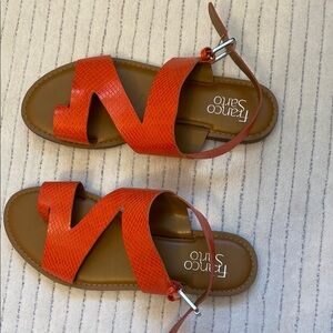 Franco Sarto Orange Sandals